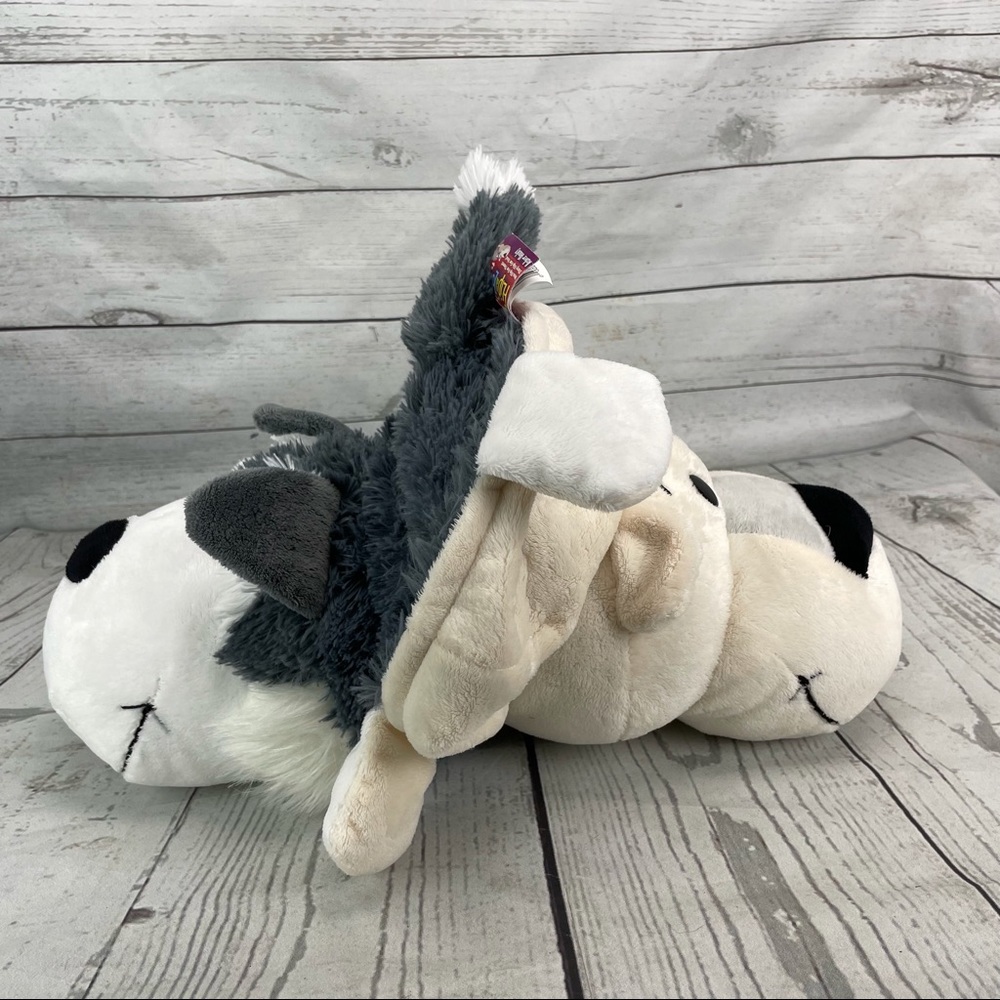 FlipaZoo Flip a Zoo Plush Polar Bear Poppi Husky Asher Stuffed Animal Toy